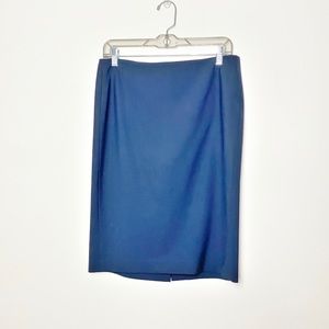 Theory Dark Navy Blue Pencil Skirt Size 6